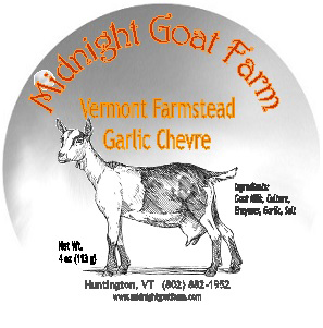 Midnight Goat Farm Garlic Chevre midnight goat farm garlic chevre cheese
